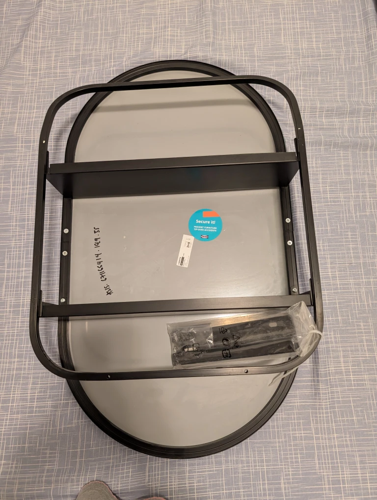 IKEA LINDBYN - Oval Mirror with Shelves - photo 3