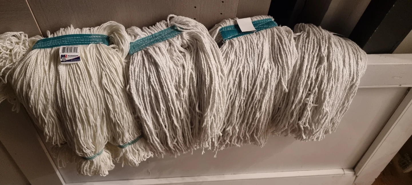 M2 Professional Mop Heads - White Cotton🥕