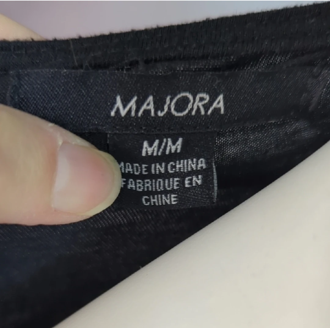 Majora Black Ruffle Top Size M - photo 4