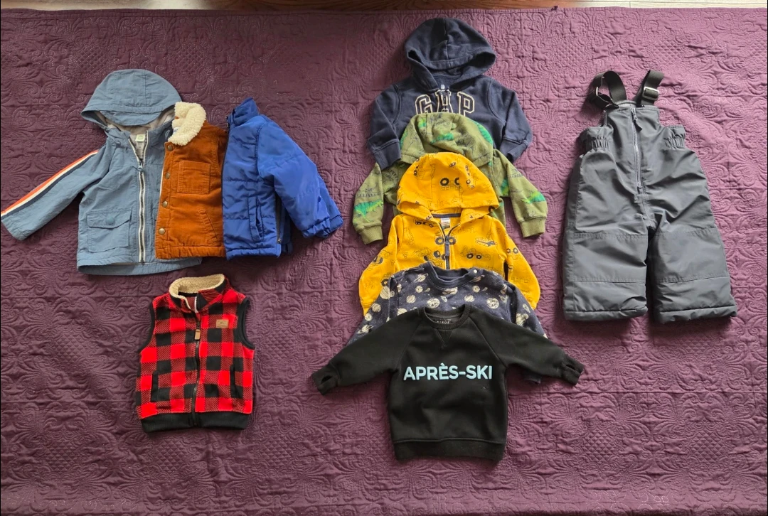 Toddler winter clothes 18 months .