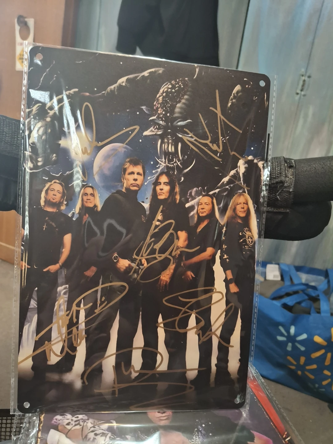 Iron Maiden Signed Metal Poster