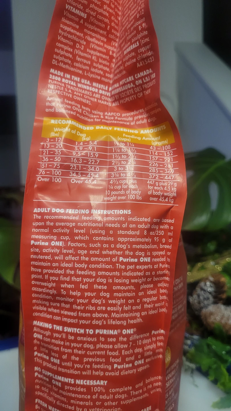 🏆 🏆 Purina ONE Chicken & Rice Formula Adult Dog Food - photo 3