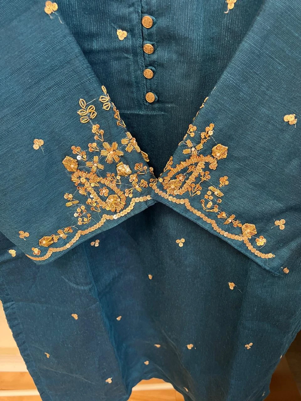 3 pcs khadi net suit - photo 3