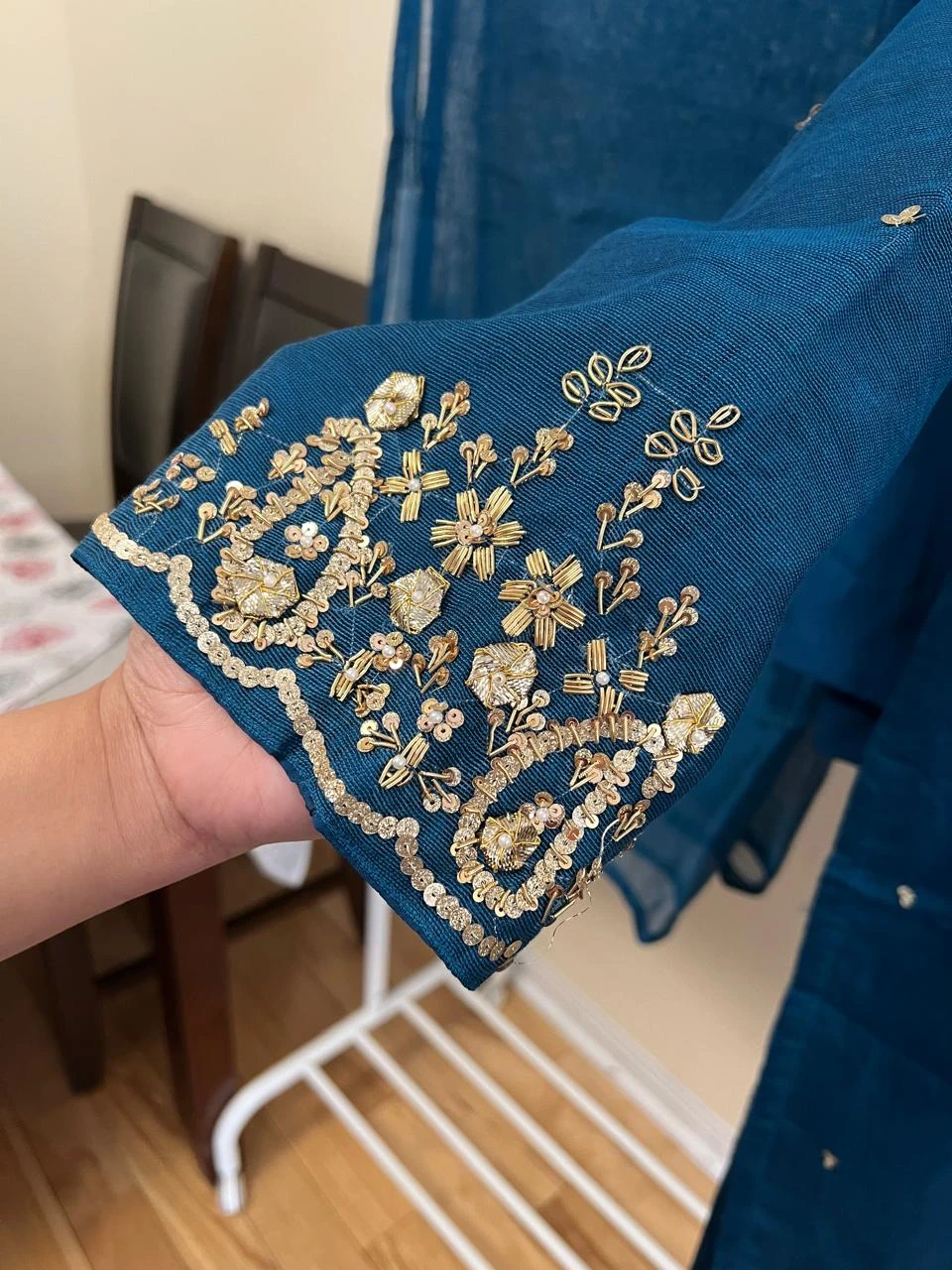 3 pcs khadi net suit - photo 4