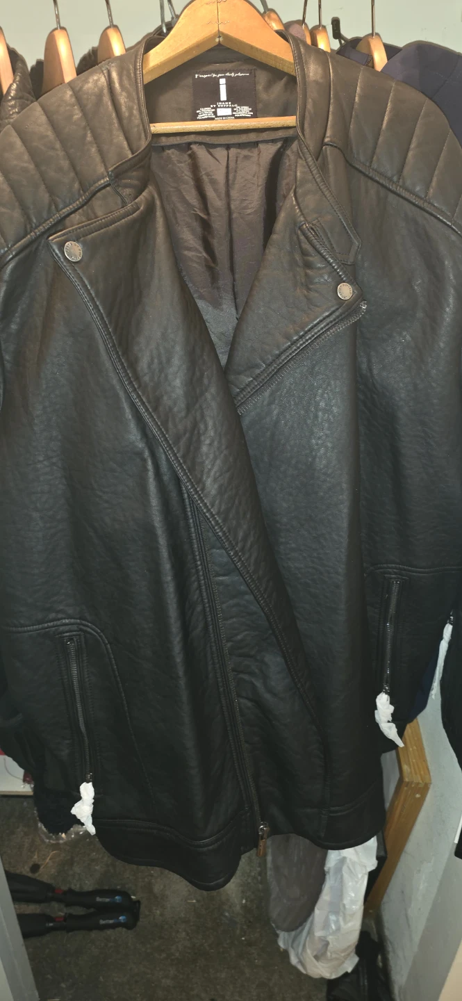 Black Faux Leather Moto Jacket - photo 3
