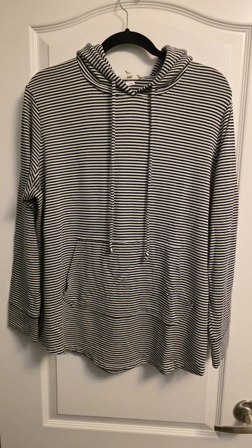 Workshop Republic Clothing Striped Hoodie - 1X/TG