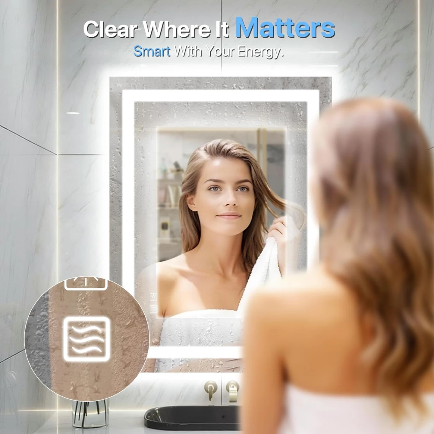 HYPERLITE LED Bathroom Mirror with Lights BNIB - photo 4