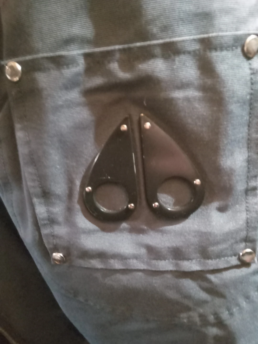 Moose Knuckles Navy Bomber Jacket with Fur Hood - photo 4