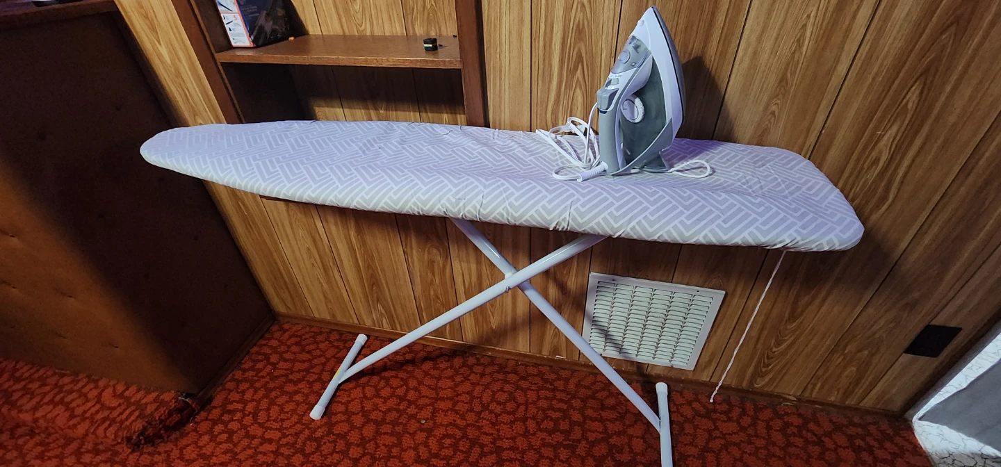 Ironing Board with Cover + Iron