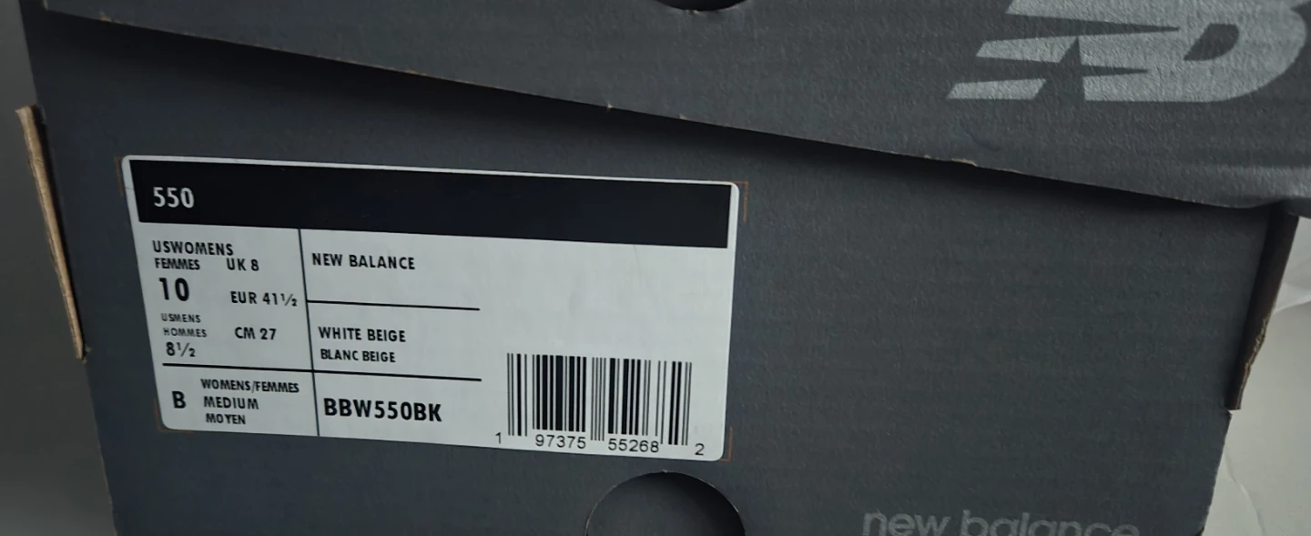 New Balance 550 White Beige Sneakers - photo 3
