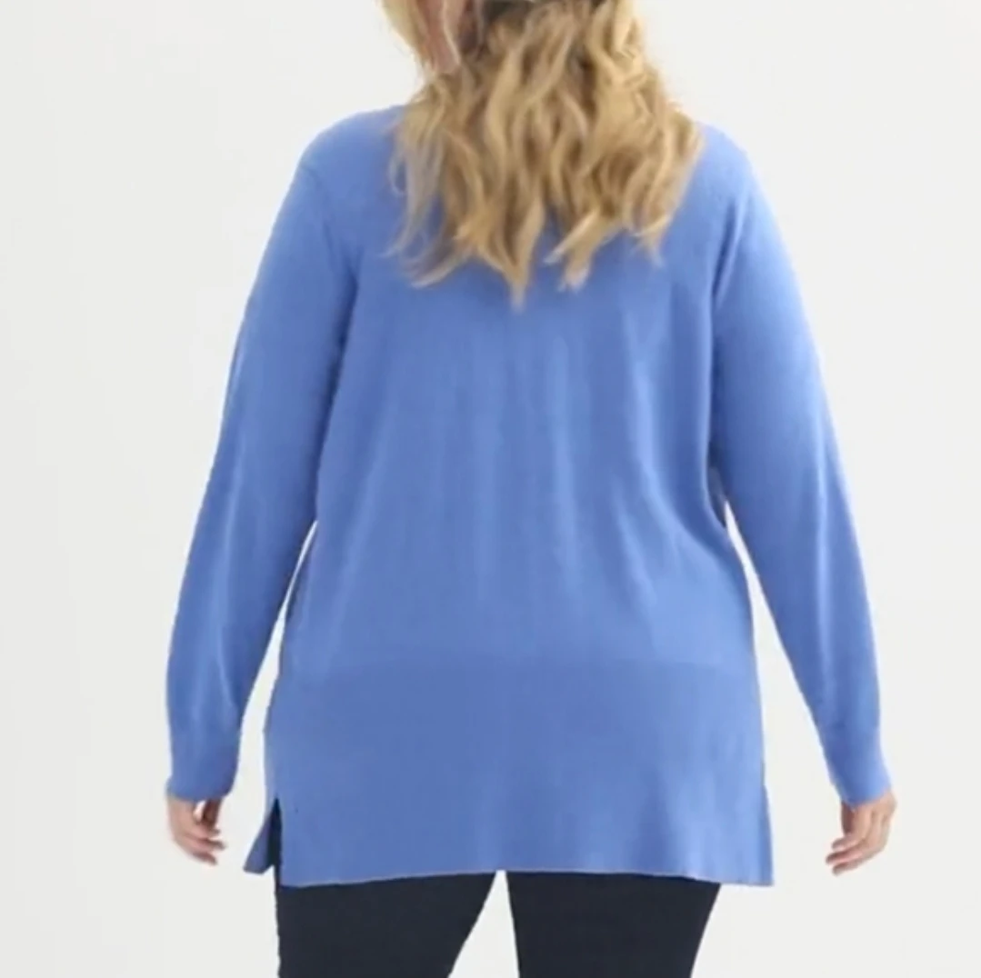 NWT 1X Open Front Cardigan w 2 Pockets 🏆 - photo 5