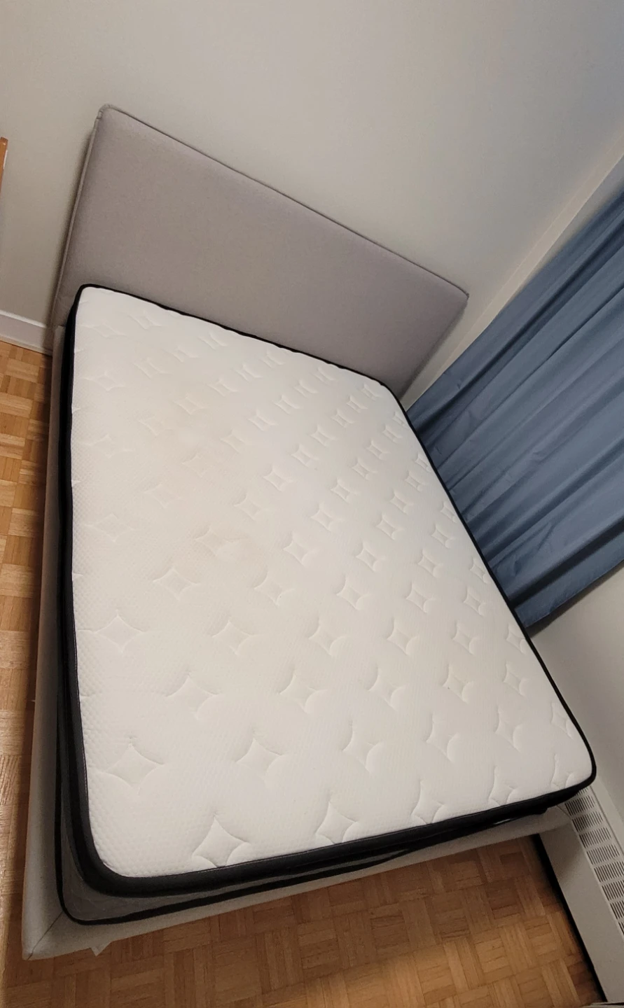 Queen Size Mattress with Bed frame