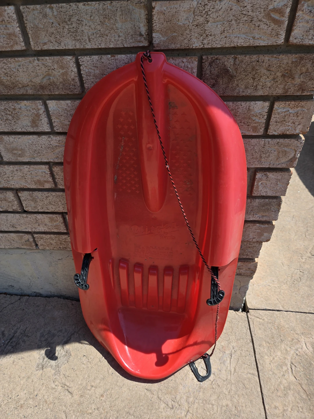 Red Toboggan Sled for kids