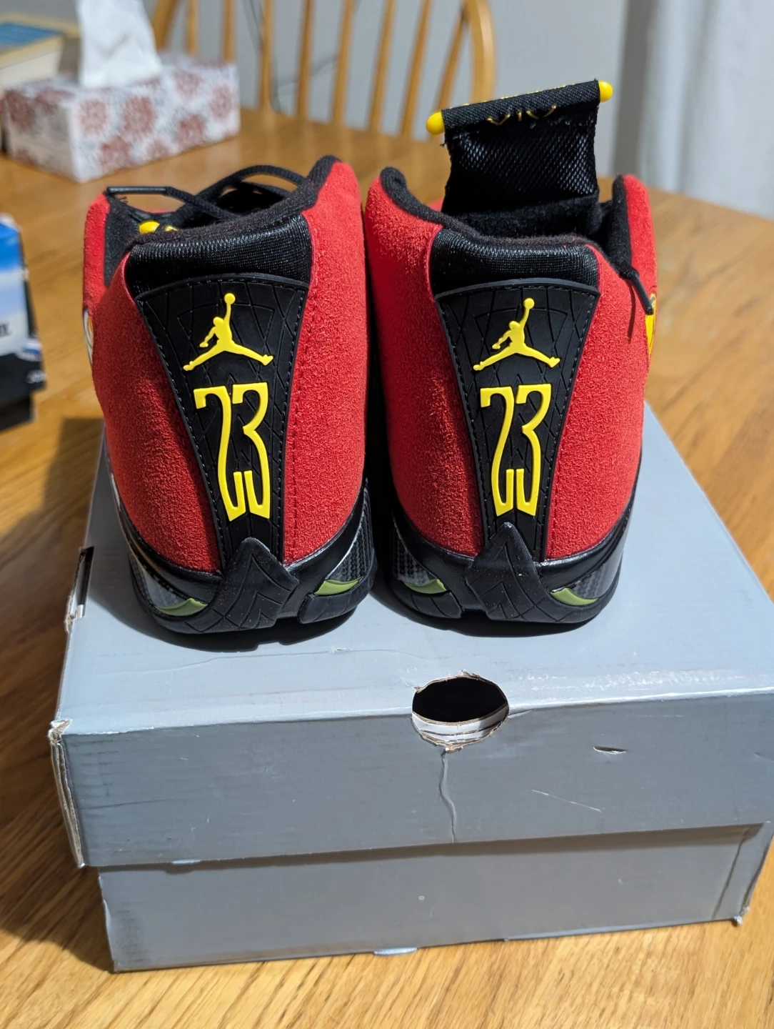 Air Jordan 14 Retro "Ferrari" Red Mens Sneakers