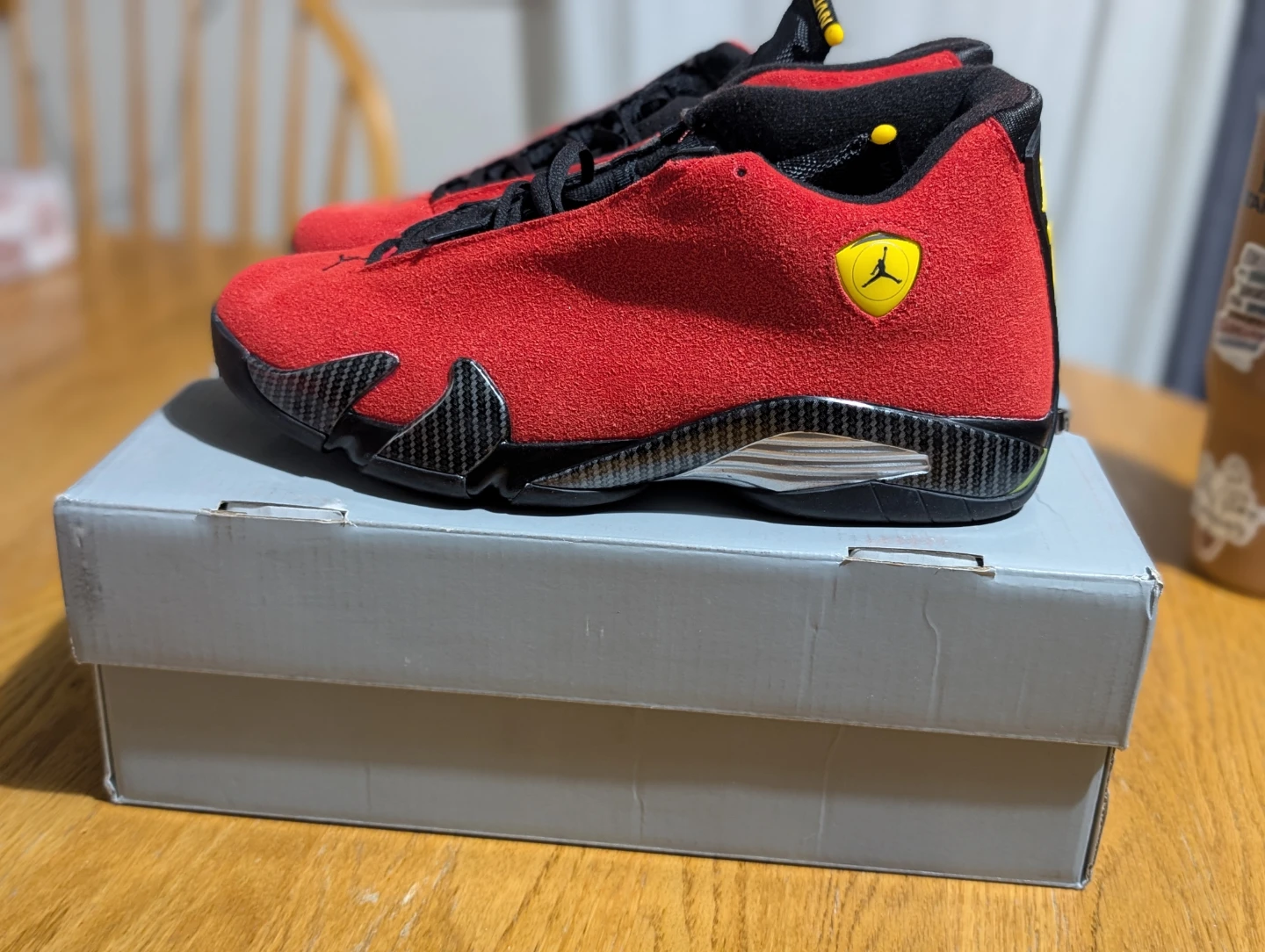 Air Jordan 14 Retro "Ferrari" Red Mens Sneakers - photo 2