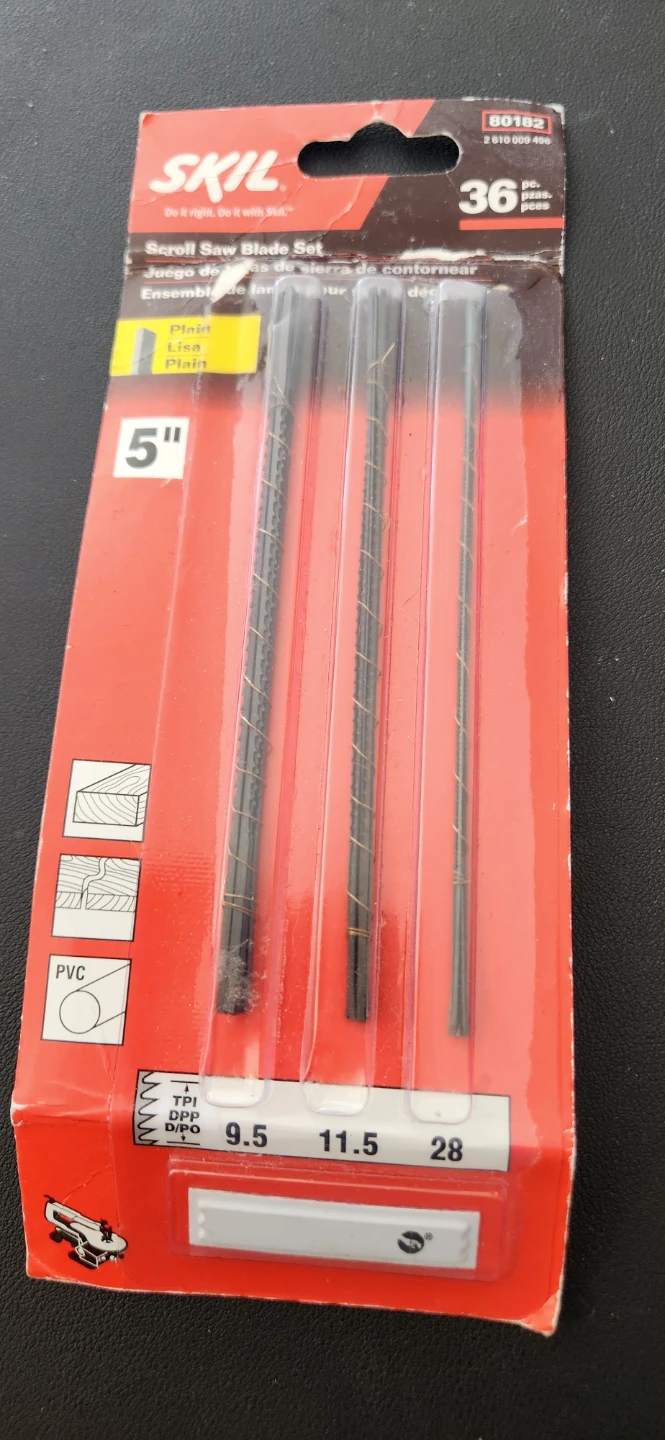 SKIL Scroll Saw Blades Set - 5 Inch 36pcs