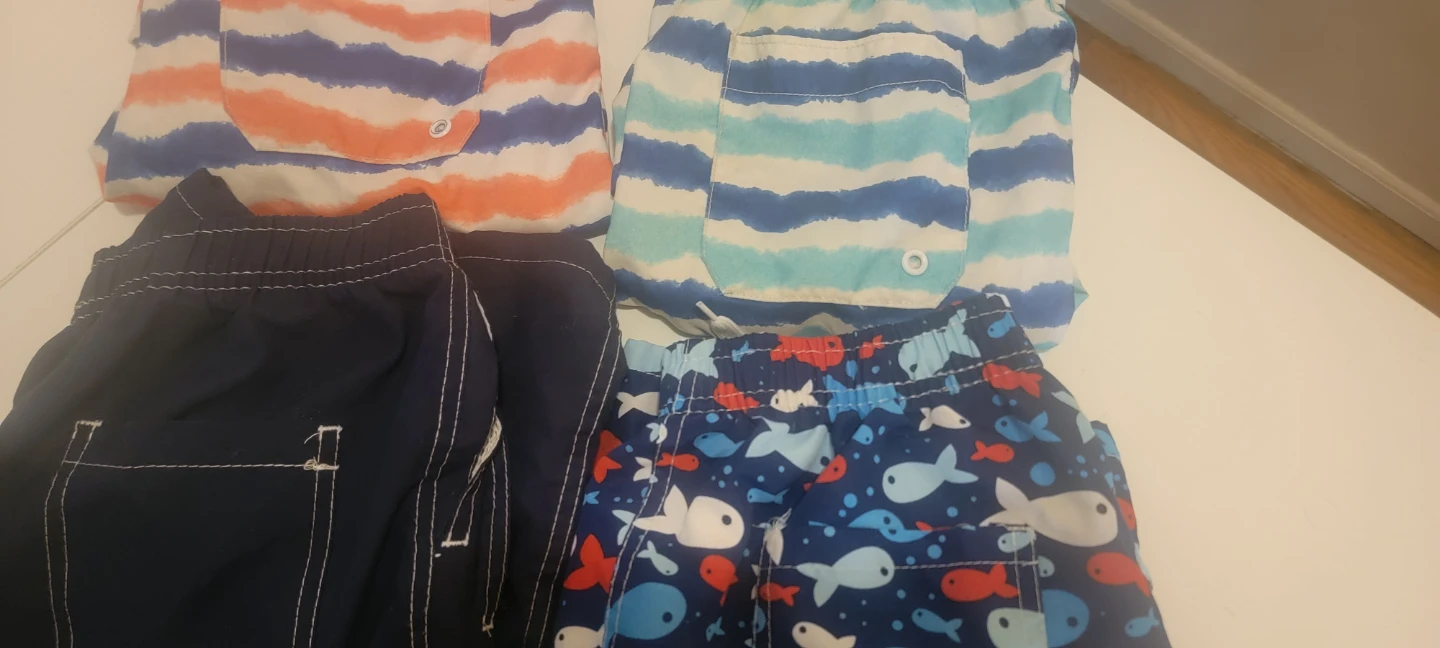Boys Swim Trunks - 4 Pack