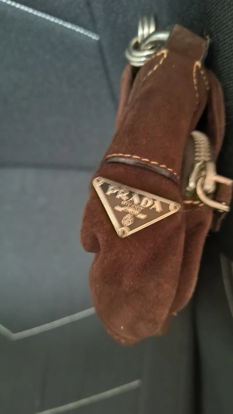 Prada Brown Suede Chain Shoulder Bag - photo 3