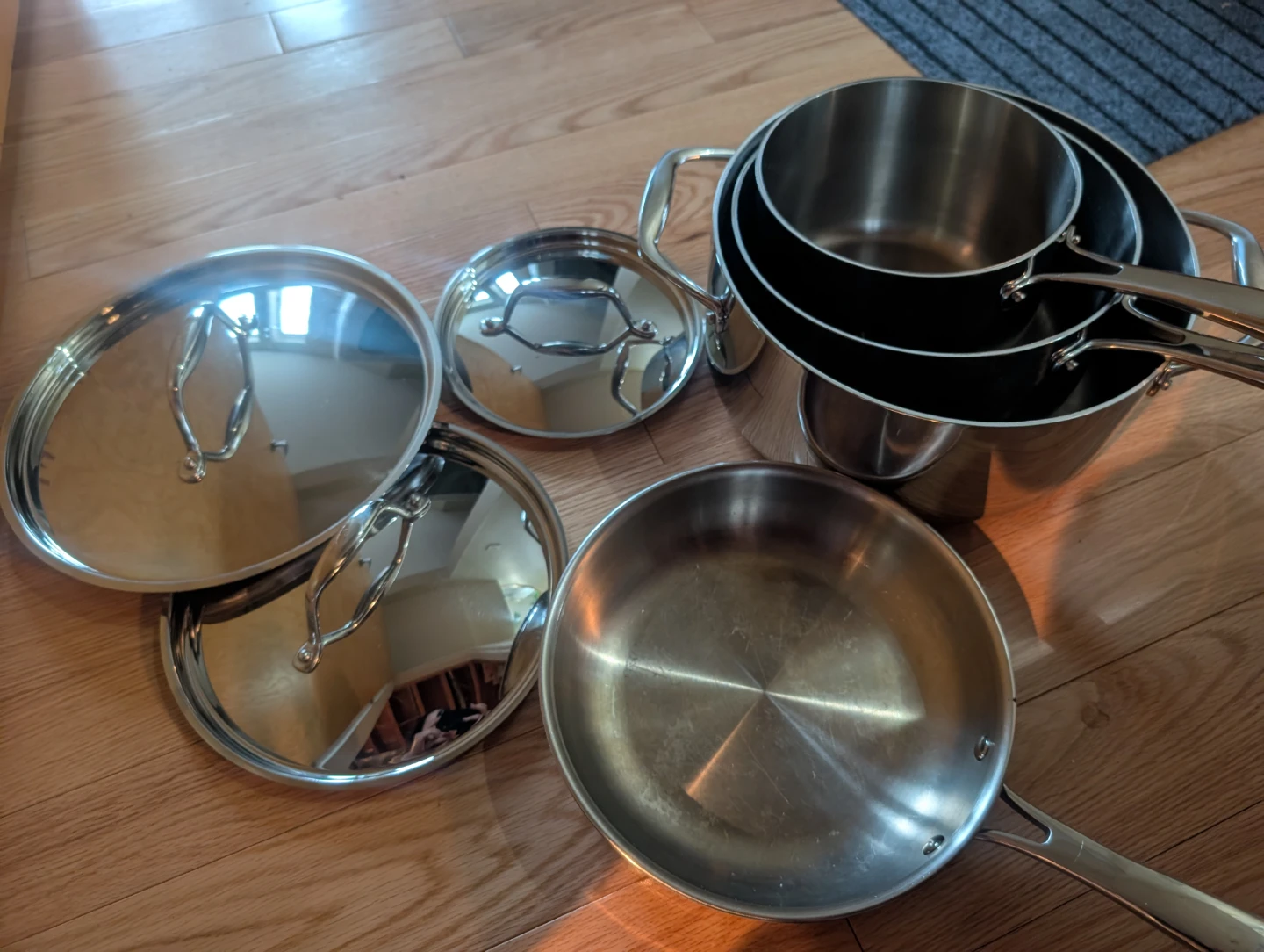 Tramontina 5 Stainless Steel Cookware Set with Lids
