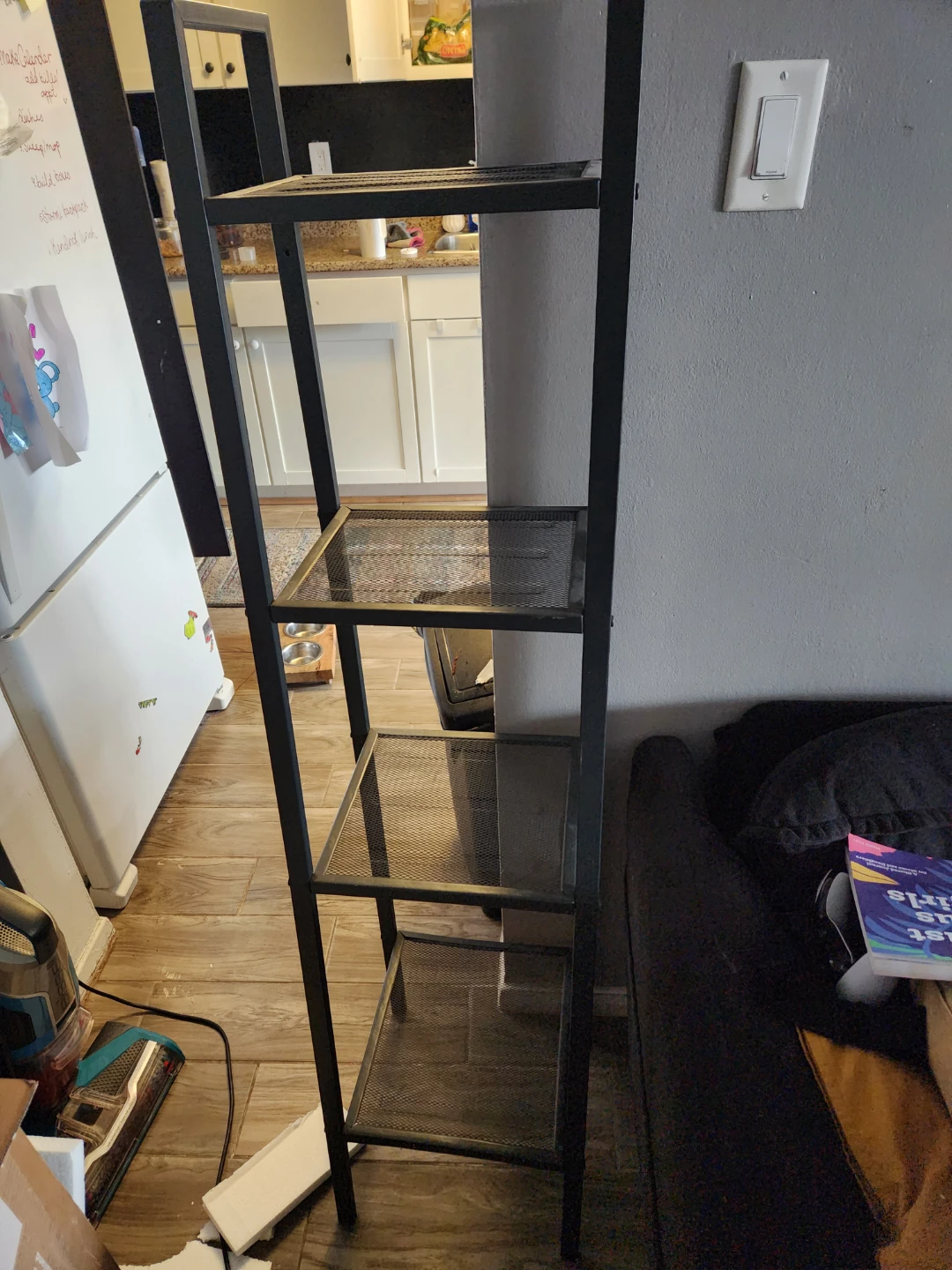 Black Metal Ladder Shelf - photo 2