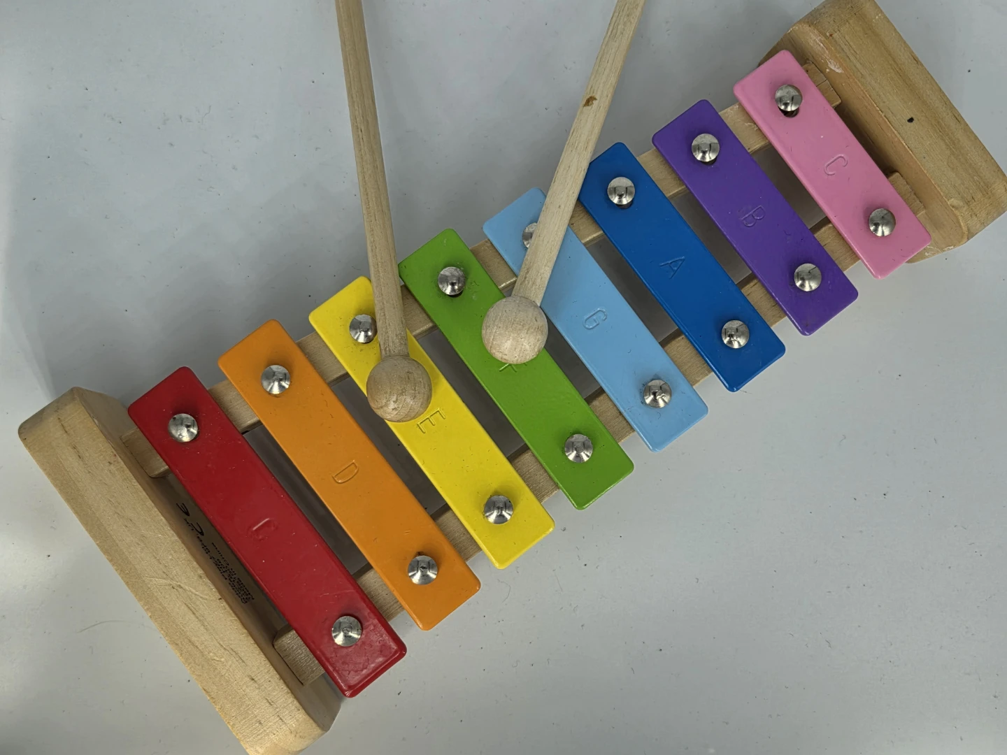 Wooden Rainbow Xylophone with Mallets 🏆