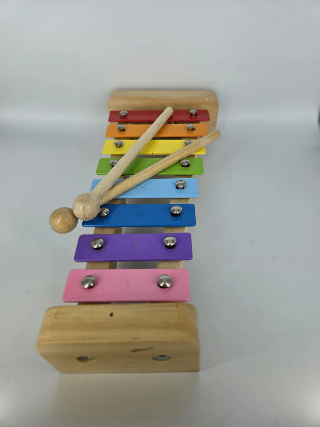 Wooden Rainbow Xylophone with Mallets 🏆 - photo 2
