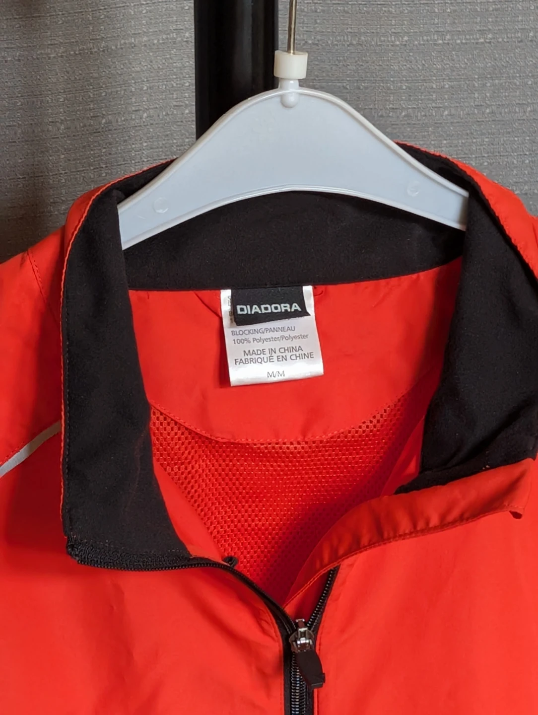 Diadora Running Jacket - Orange - Size M - photo 3