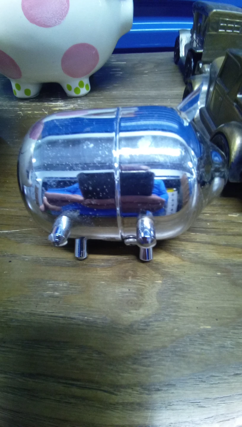 Chrome Piggy Bank - photo 2