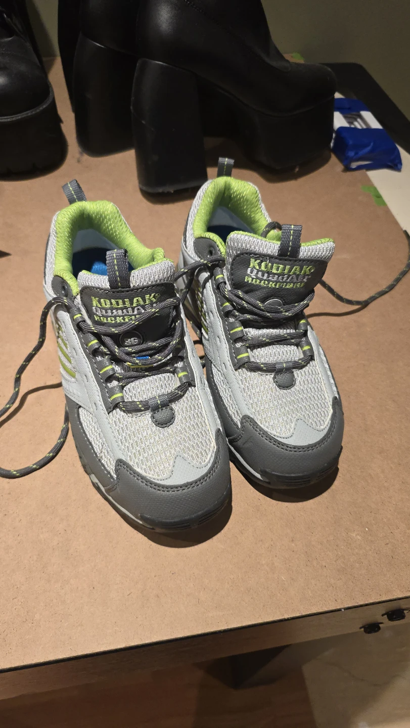 Kodiak "Rush-Flex" Grey/Lime Green Running Shoes