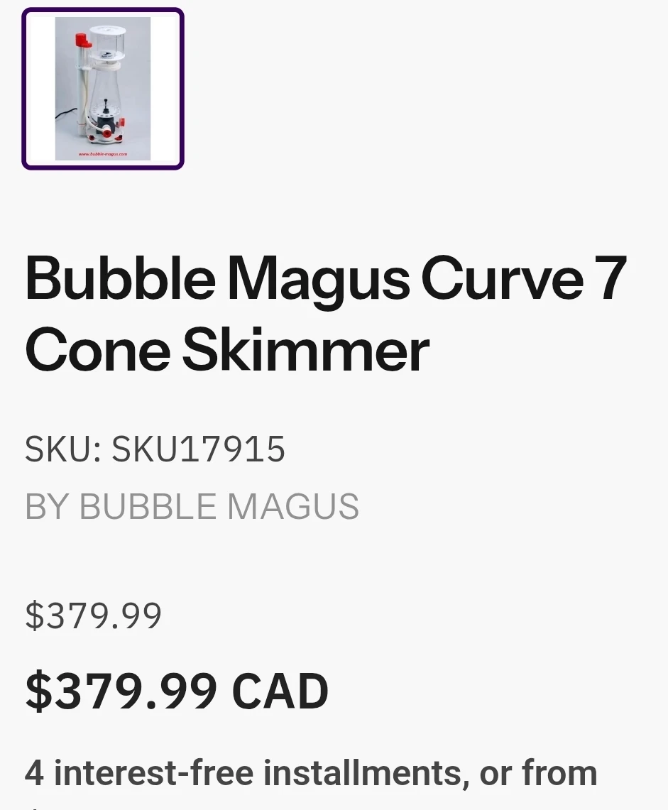 Bubble magus curve7 Protein skimmer - photo 2