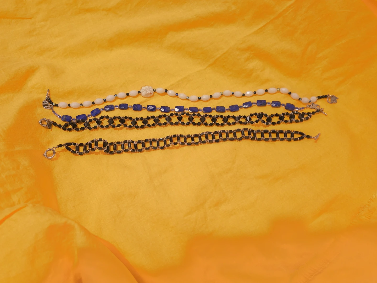 Lapis Lazuli  necklace with Butterfly Clasp plus 3 - photo 5