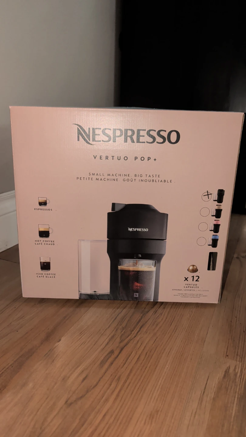 Nespresso Vertuo Pop+ Coffee Machine (Black Licorice)