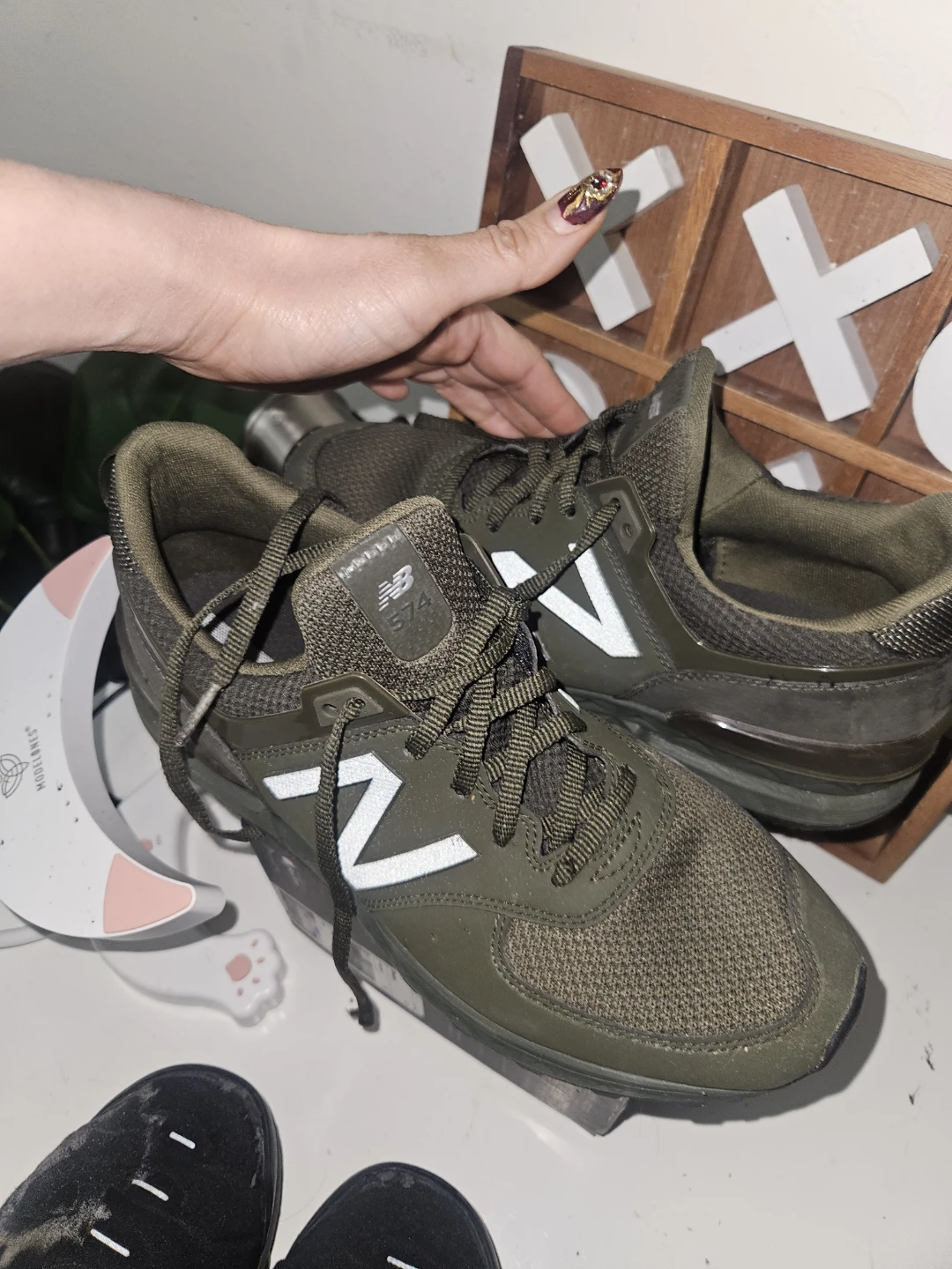 New Balance 574 Sneakers - Olive Green - photo 2
