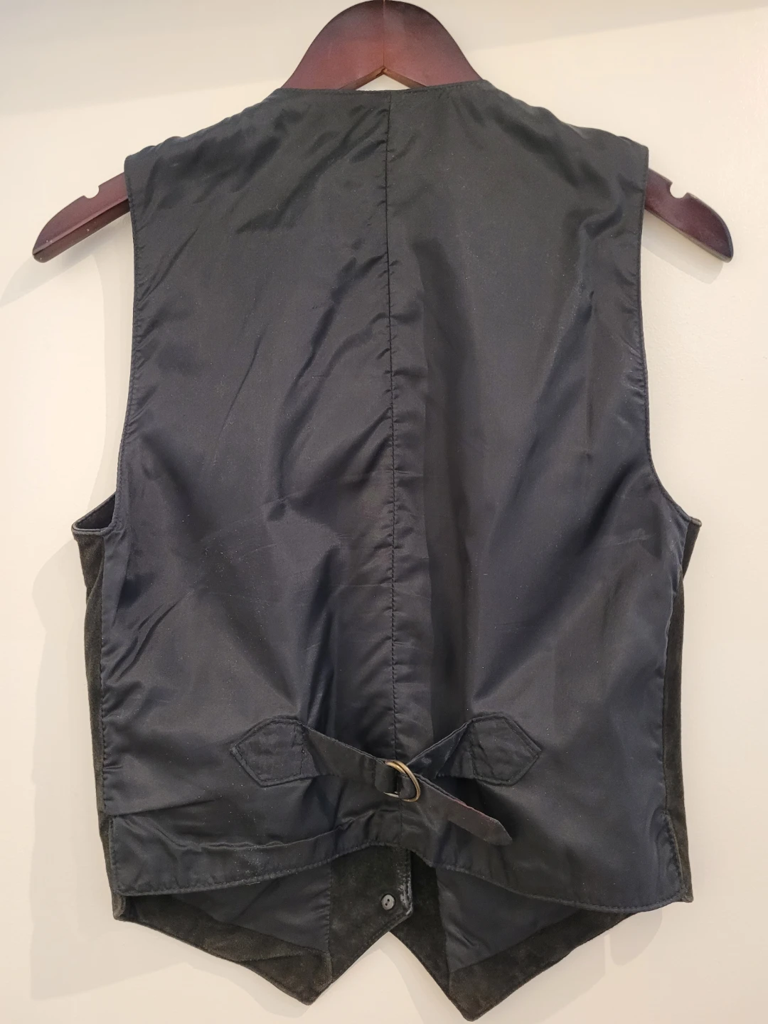 Black Leather Suede Vest - Women's Medium - photo 3