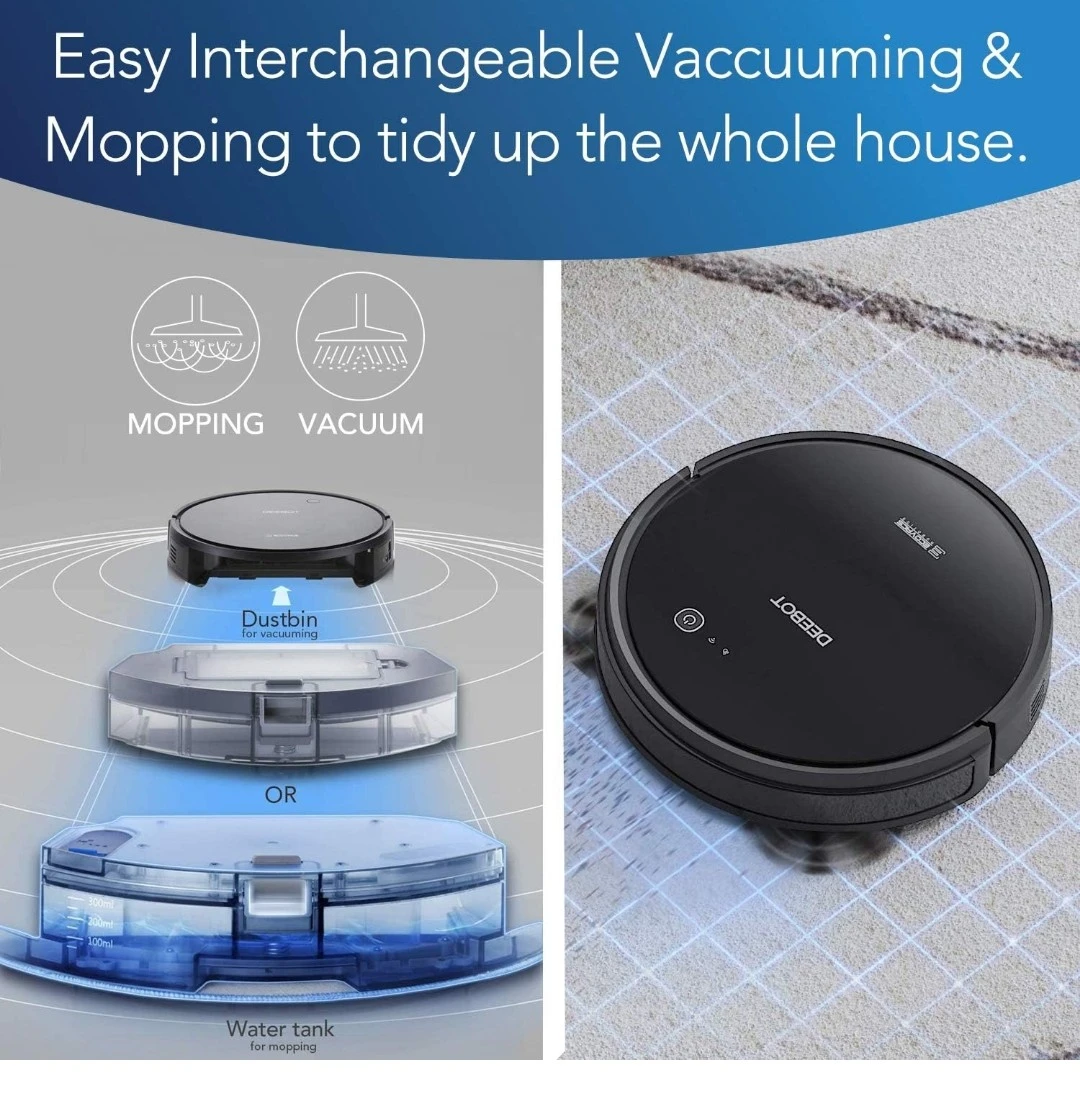 ECOVACS DEEBOT 661 Convertible Vacuuming or Mopping Robot - photo 4