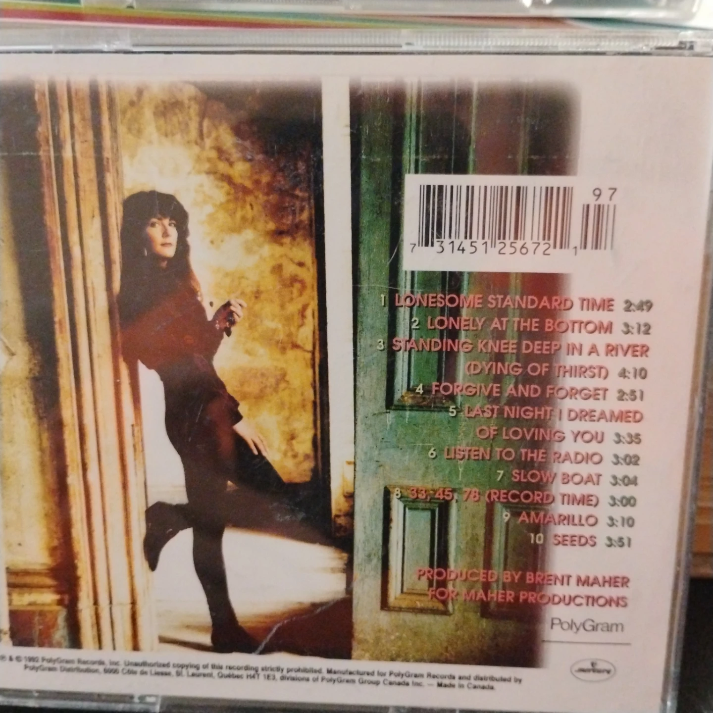 Kathy Mattea Lonesome Standard Time CD - photo 2