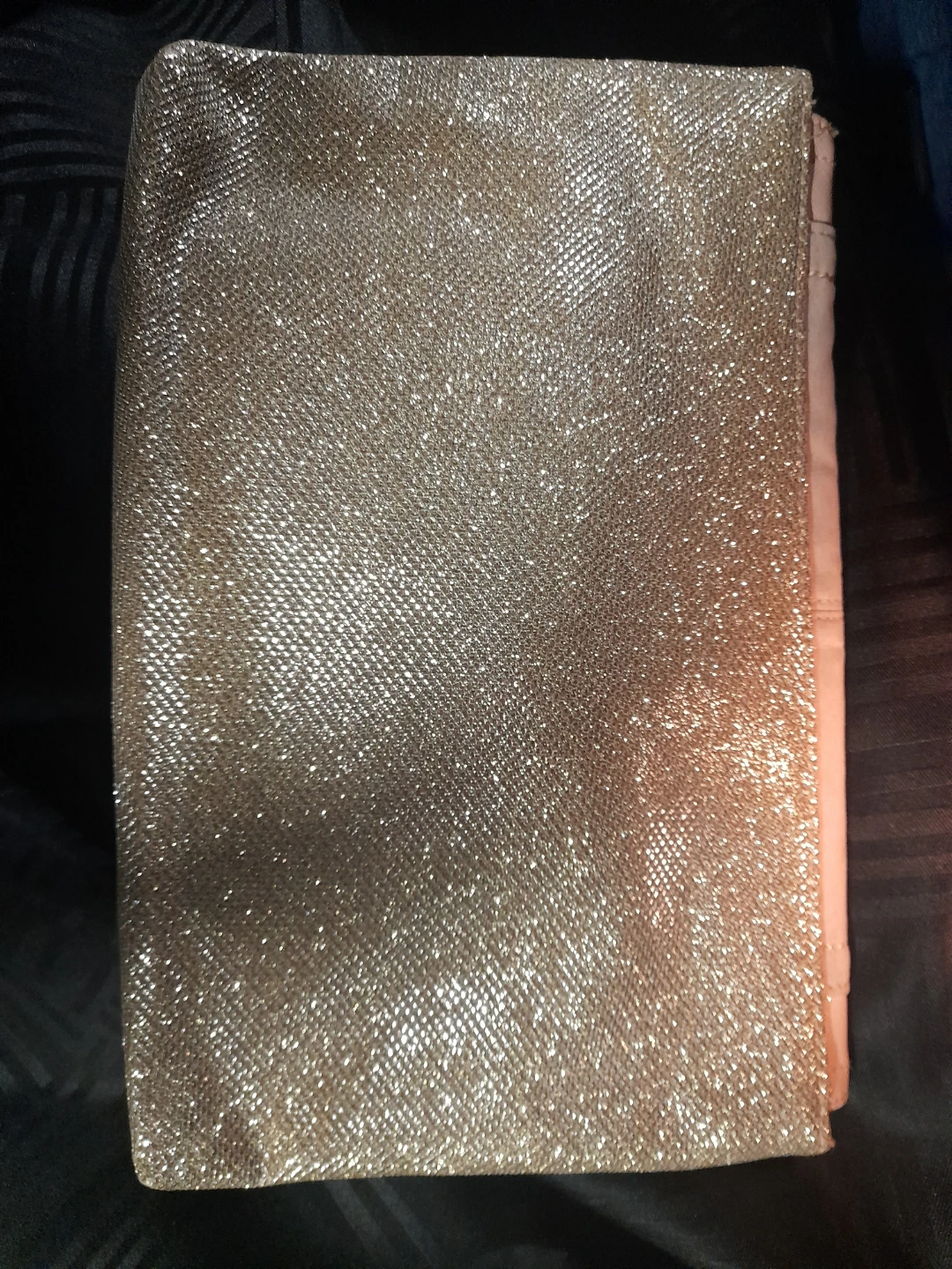 River Island Pink & Gold Glitter Clutch Wallet - photo 2