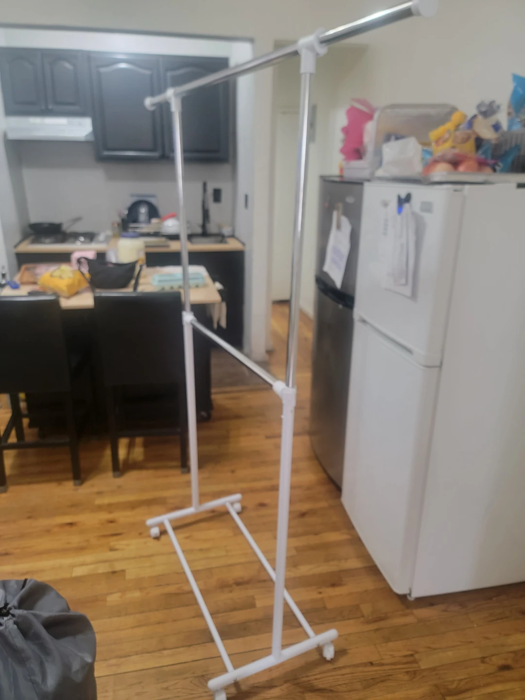 Double Rail Rolling Garment Rack