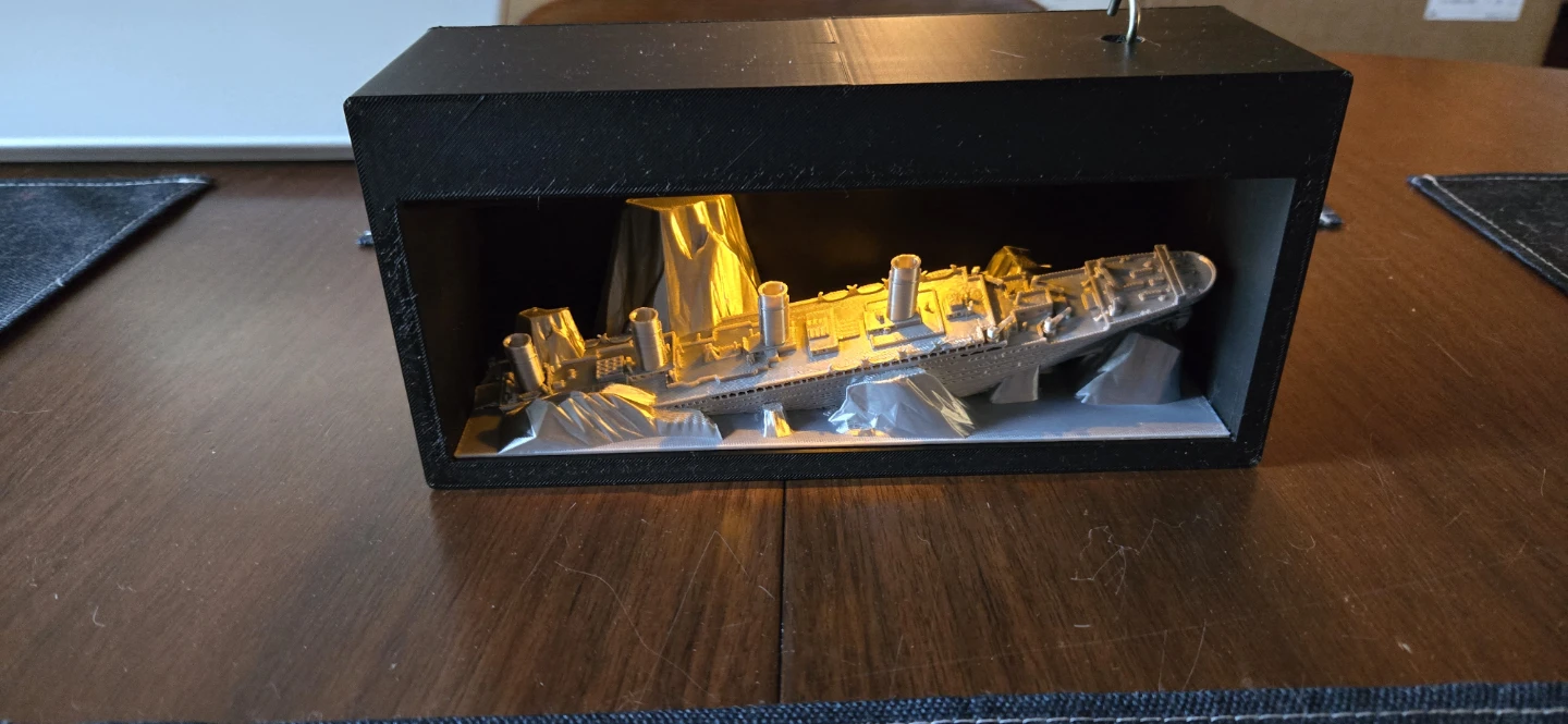 Titanic Shipwreck Diorama Display