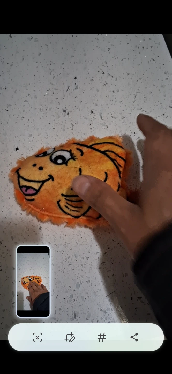 Orange Fish Plush Toy for Cats
