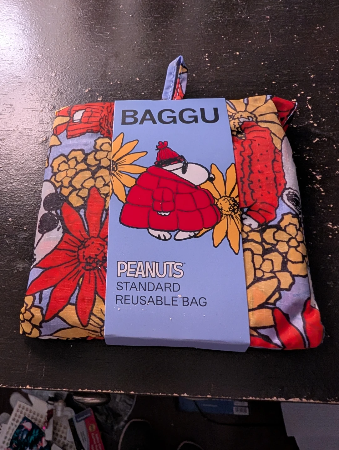 Baggu Peanuts Standard Reusable Bag - Floral Snoopy - photo 2