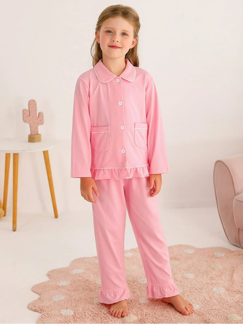 Girl 4-5T Pink Pajama Set - photo 4