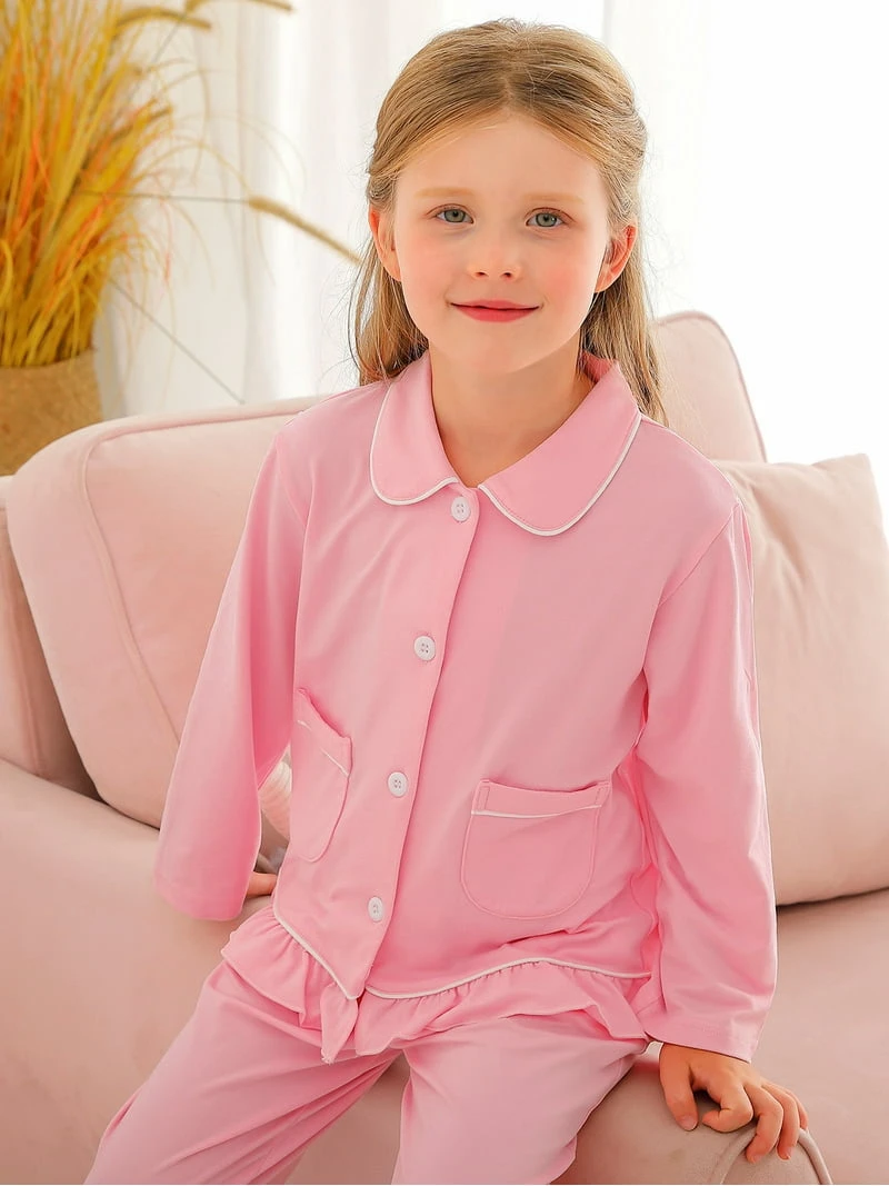 Girl 4-5T Pink Pajama Set - photo 5