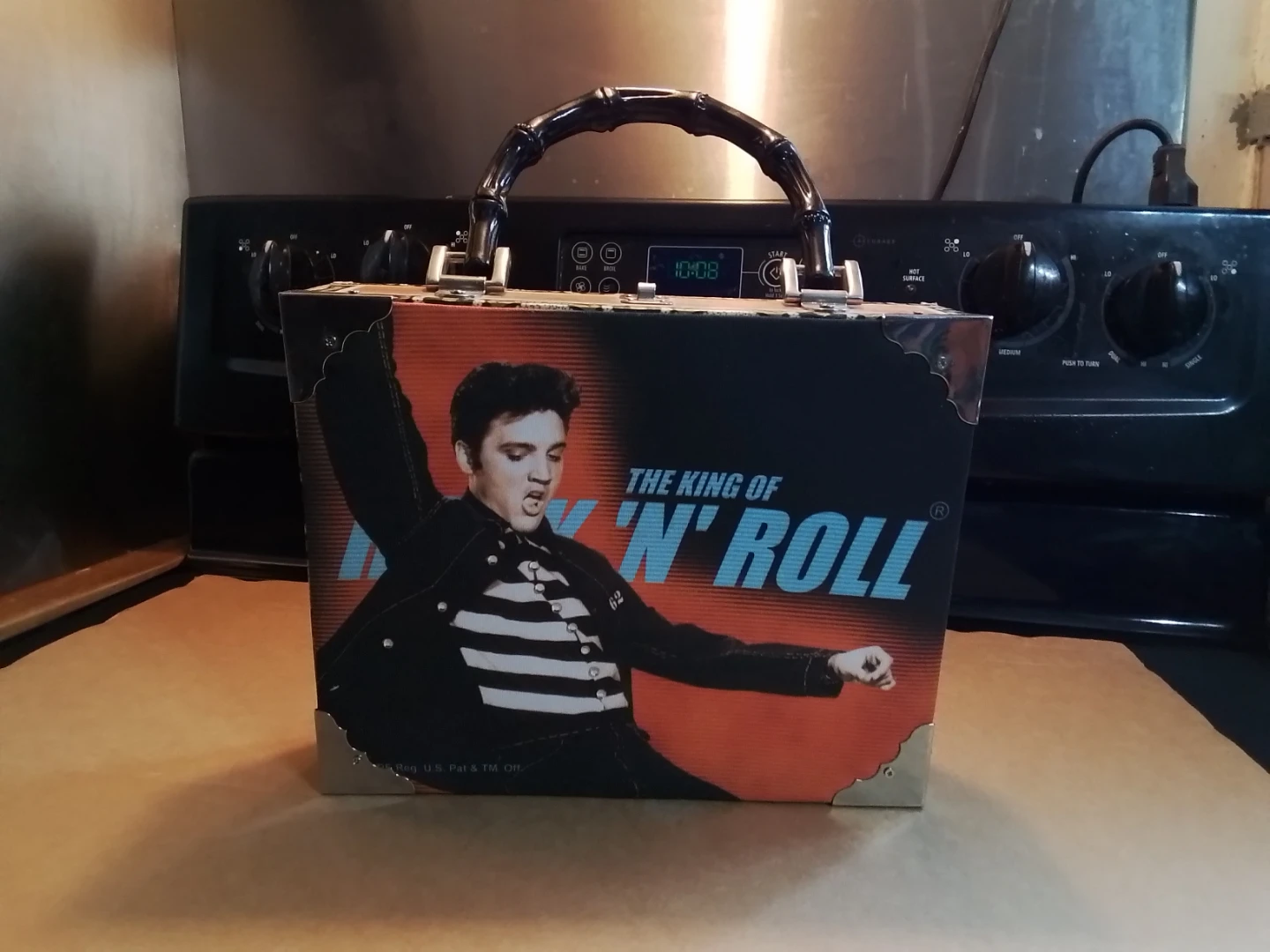 Double Chateau Cigar Box Hand Made with Elvis "The King