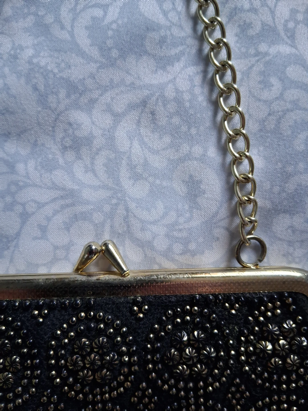 Beaded Evening Clutch with Chain Strap - photo 3