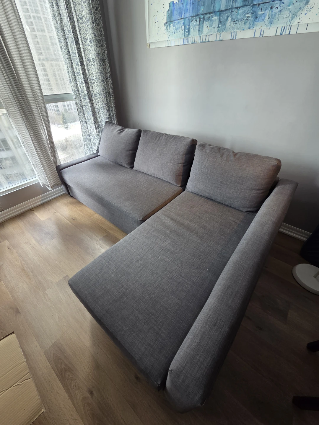 🛋️ IKEA FRIHETEN Corner Sofa-Bed with Storage – Grey - photo 5