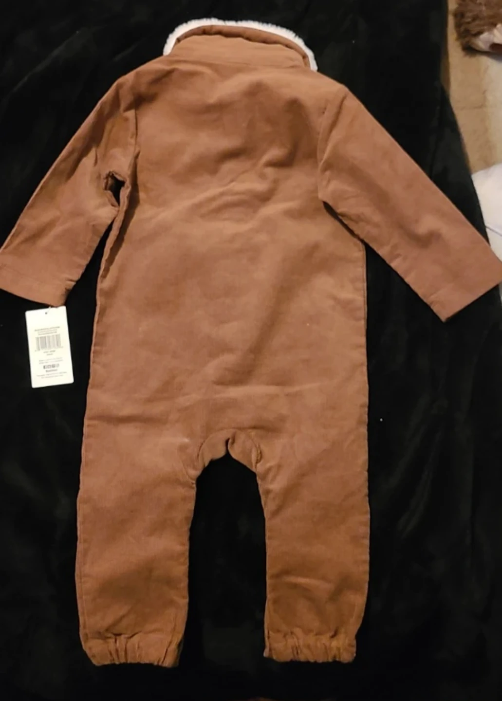 Baby Corduroy Sherpa Collar Bunting Suit 🧡 - photo 2