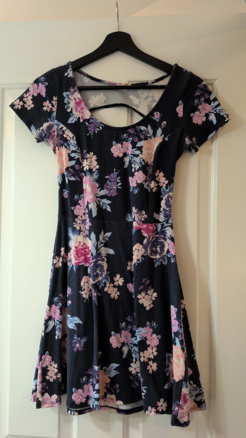 Garage Floral Print Cutout Dress Size S/P