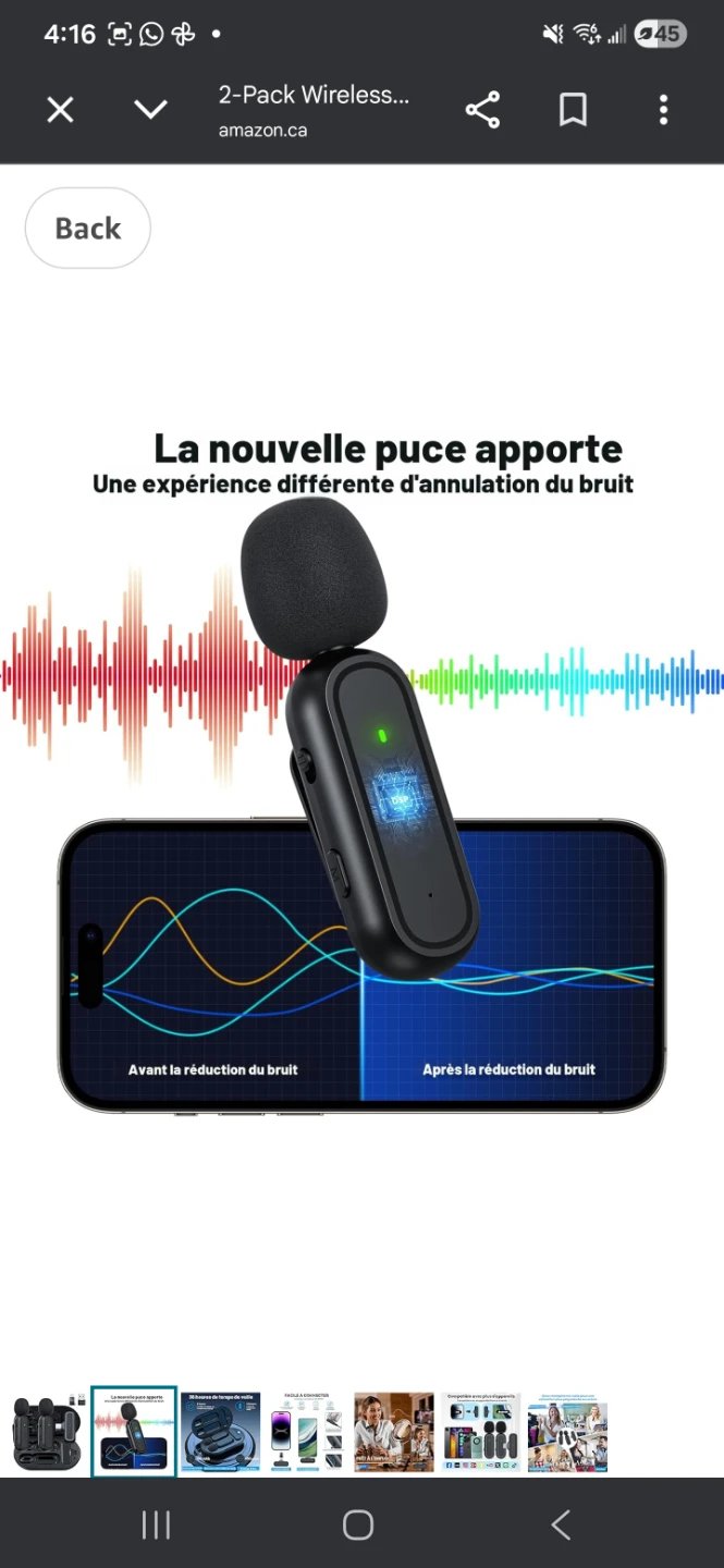 2-Pack Wireless Lavalier Microphones with Charging Case - photo 4