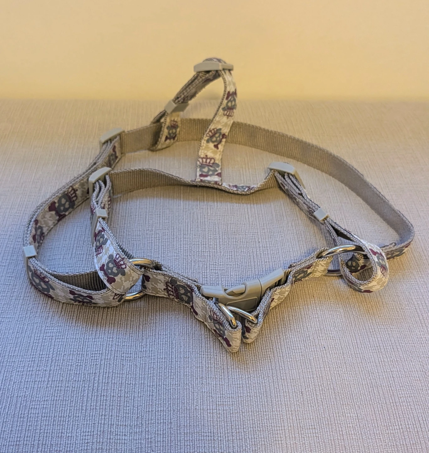 Dog Harness Skull Print  (Size Medium) - photo 2